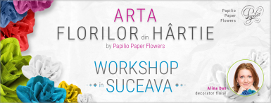 poze arta florilor din hartie workshop in suceava pentru adulti