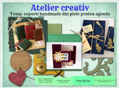 poze atelier creativ coperti handmade