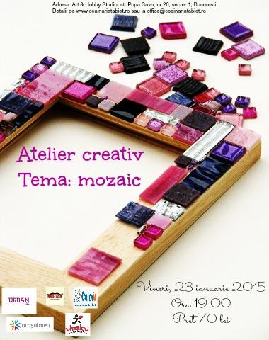 poze atelier creativ tema mozaic 