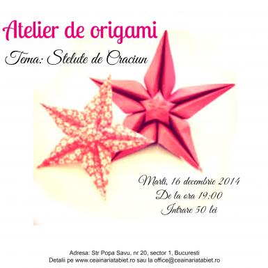 poze atelier de decoratiuni origami 