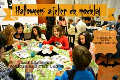 poze atelier de halloween dovleci modelati