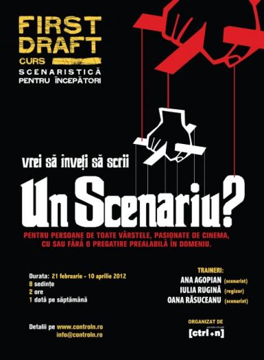 poze atelier de scenaristica first draft 2012