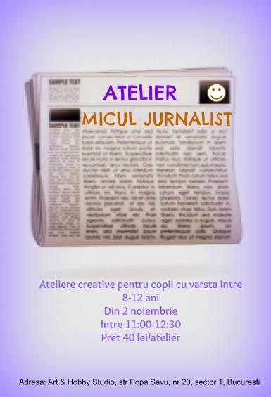 poze  atelier micul jurnalist