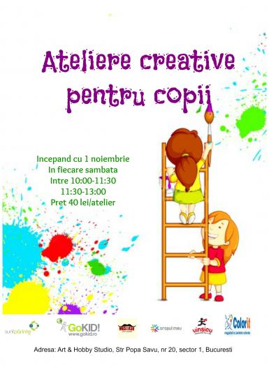 poze  ateliere creative pentru copii