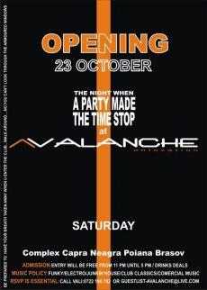 poze avalanche opening party