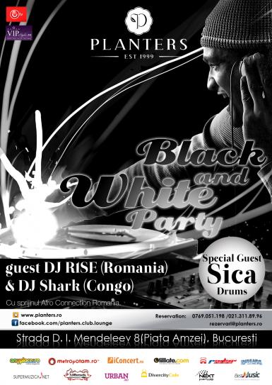 poze black and white party with dj r1se dj shark