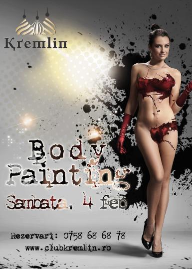 poze body painting party la bacau