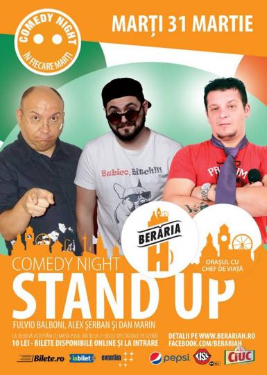 poze  comedy night stand up cu fulvio alex si dan