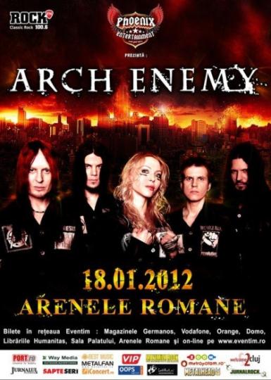poze concert arch enemy la bucuresti