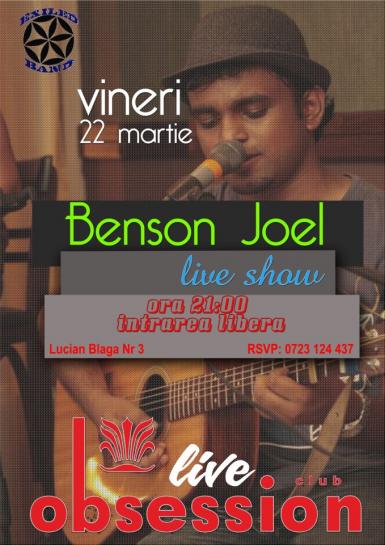 poze concert benson joel live in obssesion