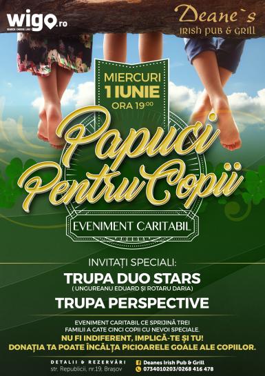 poze concert caritabil papuci pentru copii 