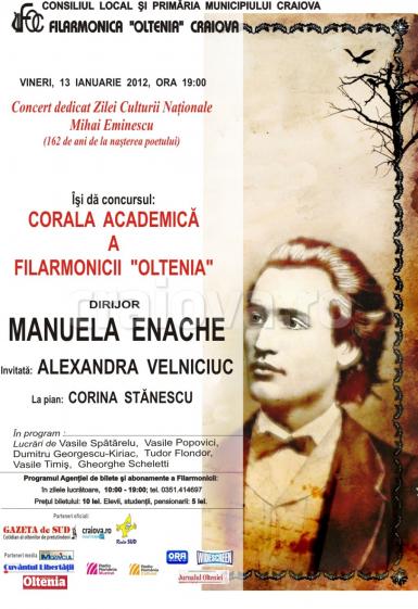poze concert dedicat zilei culturii nationale mihai eminescu