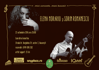 poze concert elena morariu i sorin romanescu la ceainaria greentea