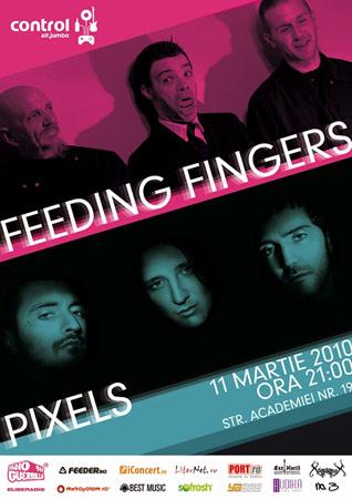 poze concert feeding fingers the pixels la club control din bucuresti