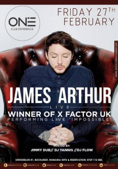 poze concert james arthur la one club bucuresti 27 feb 2015