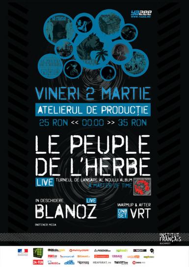 poze concert le peuple de herb si blanoz la atelierul de productie