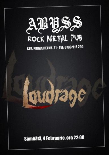 poze concert loudrage in abyss metal pub