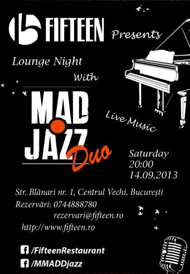 poze concert madjazz duo in fifteen pub