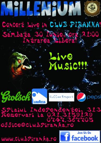 poze concert millenium in club piranha