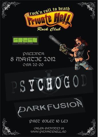 poze concert psychogod si dark fusion in club private hell