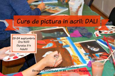 poze curs de pictura in acril dali