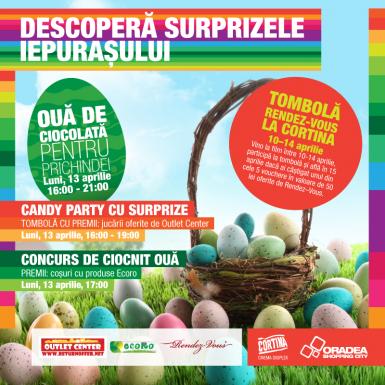 poze descopera surprizele iepurasului la oradea shopping city