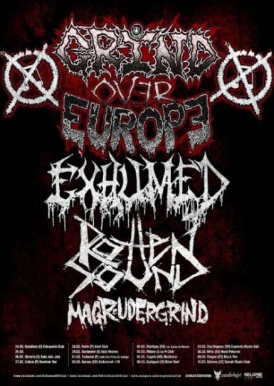 poze exhumed rotten sound si magrudergrind la cluj
