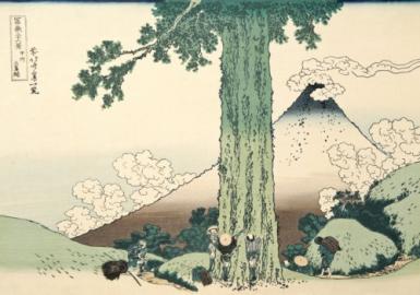 poze expozitie pelerinaj la muntele fuji gravuri de katsushika hokusai la muzeul national de arta