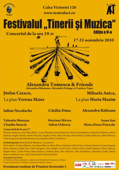poze festivalul tinerii si muzica la teatrul act