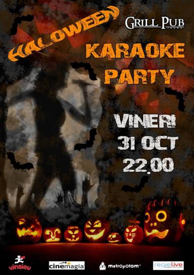 poze haloween karaoke party in grill pub