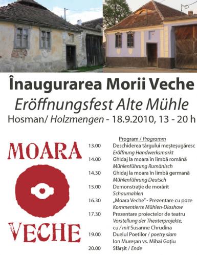 poze  inaugurarea morii veche din satul hosman
