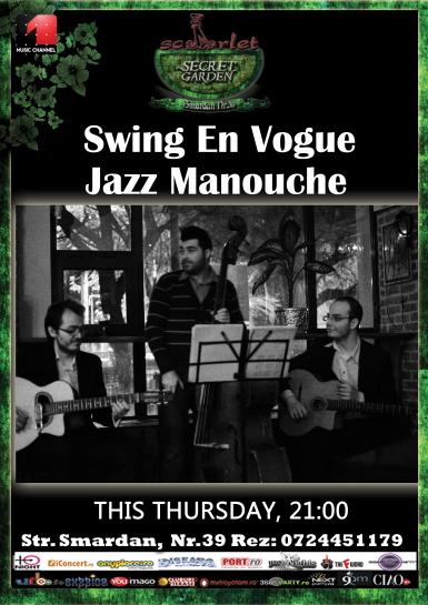 poze jazz manouche cu swing en vogue in secret garden din centrul vechi