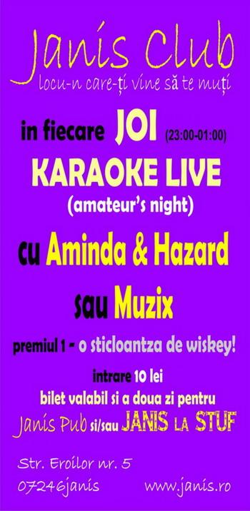 poze karaoke party in janis pub din cluj