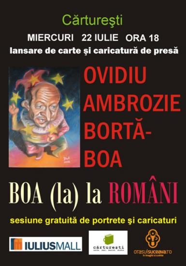 poze lansare de carte si expozitie boa la romani