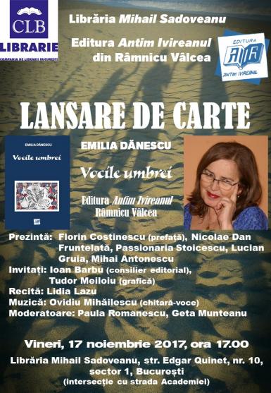 poze lansare de carte vocile umbrei de emilia danescu