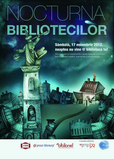 poze nocturna bibliotecilor