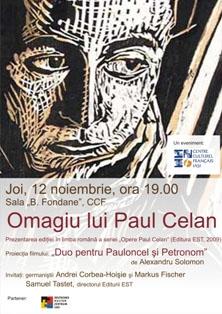 poze omagiu lui paul celan