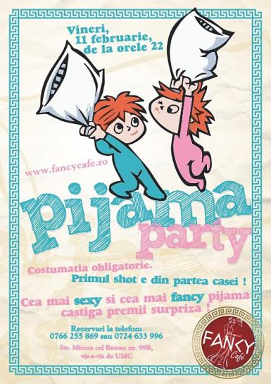 poze pijama party fancy cafe