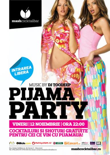 poze pijama party la mash cocktail bar