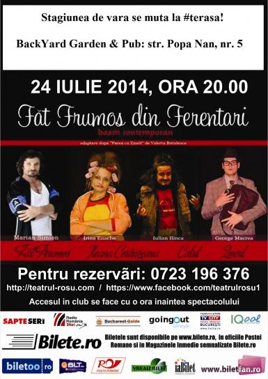 poze premiera la teatrul rosu fat frumos din ferentari 