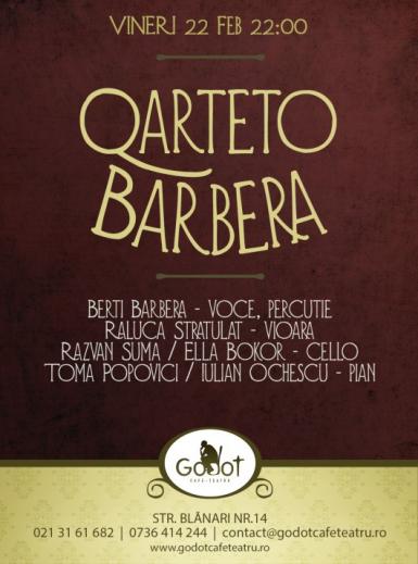 poze quarteto barbera in godot cafe