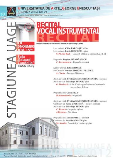 poze recital vocal instrumental la iasi