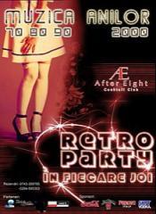 poze retro party in after eight cocktail club