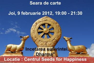 poze seara de carte incetarea suferintei dharma
