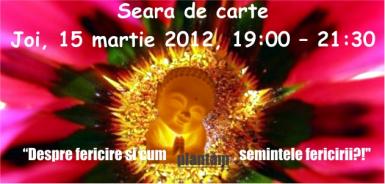 poze seara de carte joi 15 martie ora 19 despre fericire si cum plantam semintele fericirii
