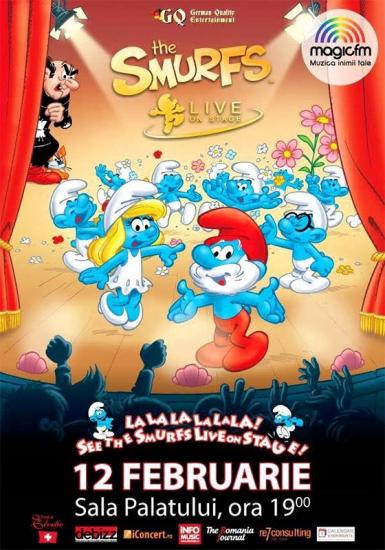 poze smurfs live on stage sala palatului