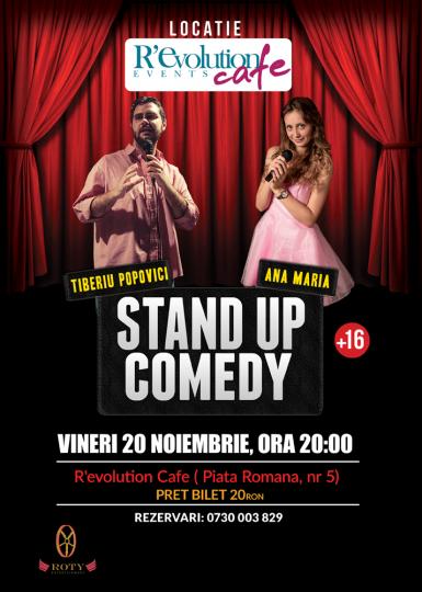 poze stand up comedy ana calita tiberiu popovici