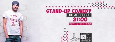 poze stand up comedy cu adi bobo london