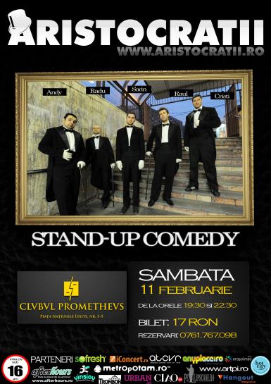 poze stand up comedy cu aristocratii