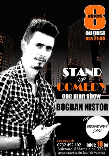 poze stand up comedy cu bogdan nistor la broadway cafe constanta